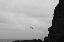 Flying under the cliffs