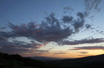 tramonto sulla vallata