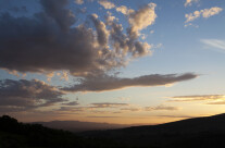 La valle al tramonto